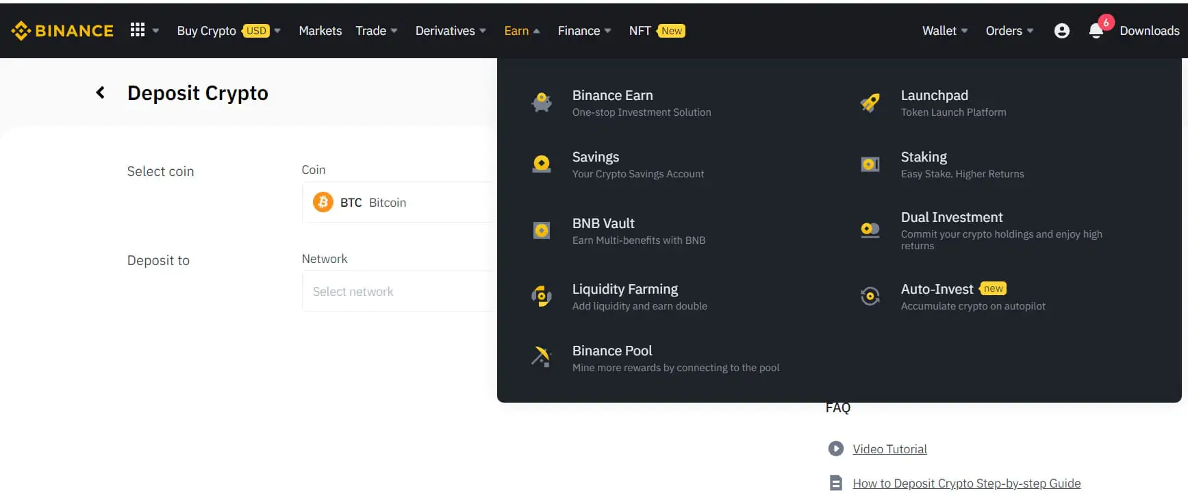 Verdienen Sie Geld auf Binance